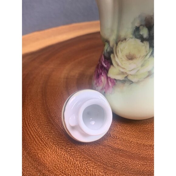 Vintage Porcelain Mini Teapot with Floral Design Made in China 4.5 Inches Tall - Picture 8 of 11